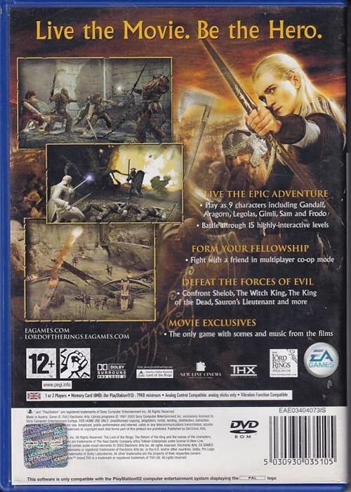 The Lord of the Rings The Return Of The king - PS2 (B Grade) (Genbrug)